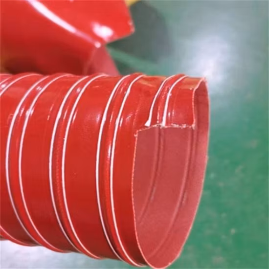 Tubo di scarico flessibile per condotto di riscaldamento dell'aria a spirale resistente al calore